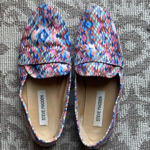 Steve Madden Eltonn Multi-Colored Loafers Size 7.5